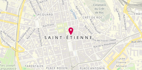 Plan de Exbrayat Immobilier, 10 Rue Gerentet, 42000 Saint-Étienne