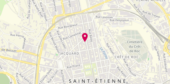 Plan de Guy Hoquet l'Immobilier, 23 Rue Charles de Gaulle, 42000 Saint-Étienne