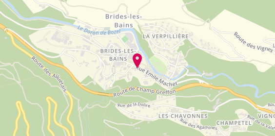 Plan de Brides Immobilier, 46 Rue Emile Machet, 73570 Brides-les-Bains