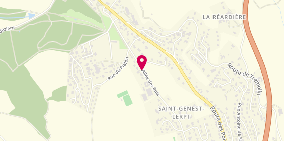 Plan de Agora Buro Services, 25 Bois, 42530 Saint-Genest-Lerpt