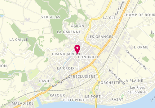 Plan de Agence Pilat Immobilier, 15 Rue Saint-Martin, 69420 Condrieu