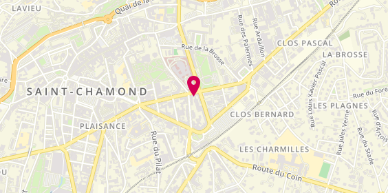Plan de Athome Immobilier, 28 Rue Victor Hugo, 42400 Saint-Chamond