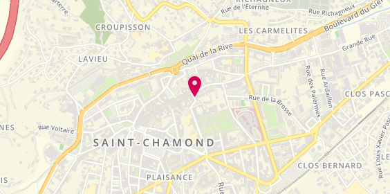 Plan de Cabinet Immobilier Hyvrard, 6 Hôtel de Ville, 42400 Saint-Chamond
