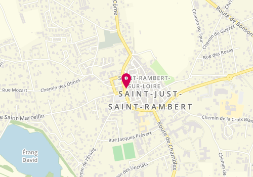 Plan de GTI IMMOBILIER Agence Immobilière SAINT JUST ST RAMBERT, 44 Rue Colombet Solle, 42170 Saint-Just-Saint-Rambert