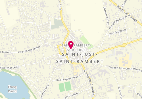 Plan de Square Habitat Saint Just Saint Rambert, 30 Rue Colombet Solle, 42170 Saint-Just-Saint-Rambert