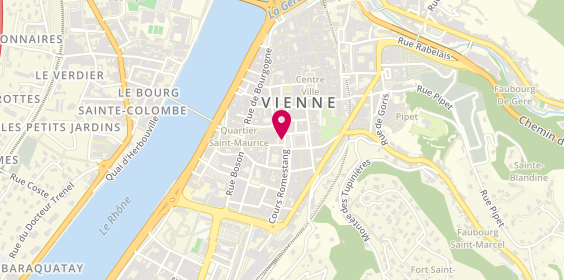 Plan de Le Domaine de l'Immobilier Viennois - D.I.V, 24 place de Miremont, 38200 Vienne
