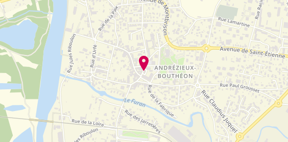 Plan de 2ème Avenue, 10 Rue Aristide Briand, 42160 Andrézieux-Bouthéon