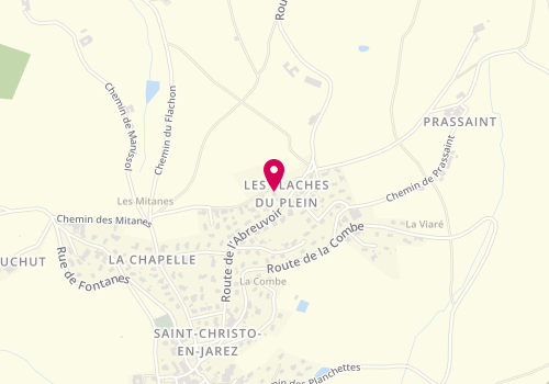 Plan de Isabelle GUYOT IAD Immobilier Saint Christo en Jarez, 374 chemin des Flaches du Plein, 42320 Saint-Christo-en-Jarez