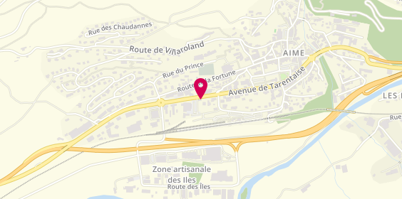Plan de Aime Immobilier, 666 avenue de la Tarentaise, 73210 Aime-la-Plagne