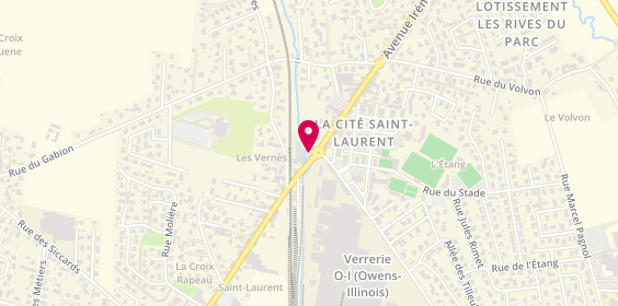 Plan de Agence immobilière Libération 24 Veauche, 15 avenue Irénée Laurent, 42340 Veauche