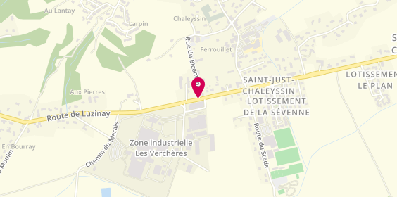 Plan de Agence immobilière Guy Hoquet l'Immobilier SAINT JUST CHALEYSSIN, Les Verchères, 38540 Saint-Just-Chaleyssin