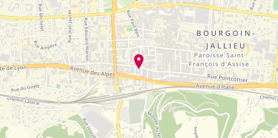 Plan de METROPOLE Immobilier, 42 Rue de la République, 38300 Bourgoin-Jallieu