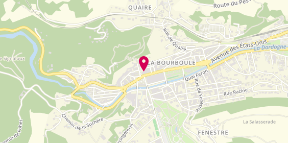 Plan de Agence Immobilière de la Haute Dordogne, 21 Boulevard Georges Clemenceau, 63150 La Bourboule