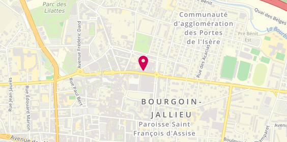 Plan de FONCIA | Agence Immobilière | Achat-Vente | Bourgoin-Jallieu | Av. Professeur Tixier, 33 avenue Professeur Tixier, 38300 Bourgoin-Jallieu