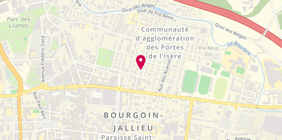 Plan de CALVINO Christophe, 2 Rue Glycines, 38300 Bourgoin-Jallieu