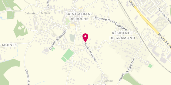 Plan de Sébastien JOCTEUR immobilier, 25 Bis Route de Combes, 38080 Saint-Alban-de-Roche