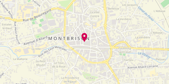 Plan de Agence le TUC IMMO Montbrison, 6 Rue des Legouvé, 42600 Montbrison