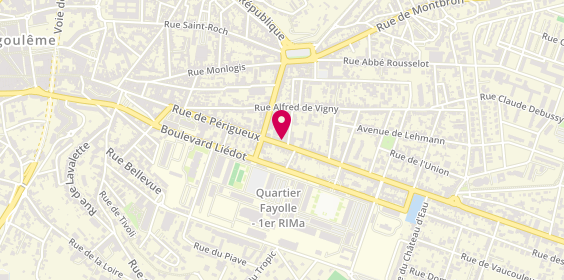 Plan de A2B Immo, 252 Rue de Périgueux, 16000 Angoulême