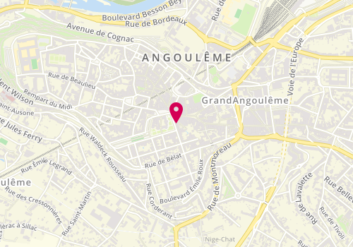 Plan de Agence de l'Hotel de Ville, 12 Rue de l'Arsenal, 16000 Angoulême
