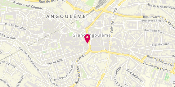Plan de Agence Valois Immobilier, 15 Boulevard Berthelot, 16000 Angoulême