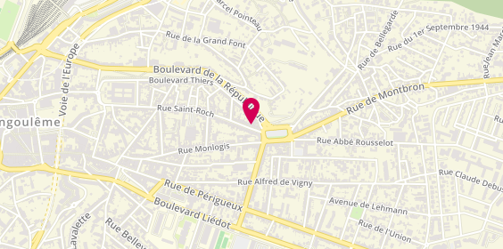 Plan de Léonard Transactions, 210 Rue Saint-Roch, 16000 Angoulême