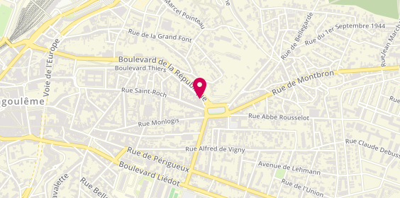 Plan de A.B Immobilier, 147 Boulevard Thiers, 16000 Angoulême