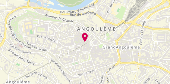 Plan de Agence Gérard MARQUET, 8 Rue Massillon, 16000 Angoulême