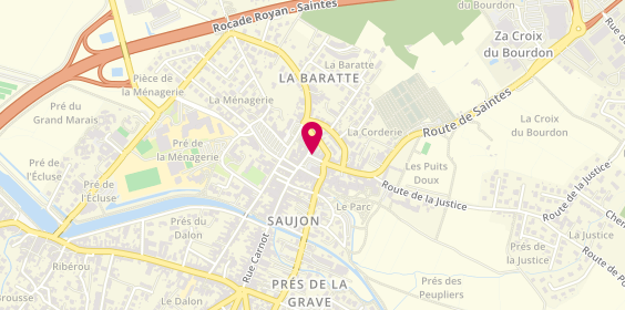 Plan de ORPI Saintonge Immo Saujon, 18 place du Général de Gaulle, 17600 Saujon