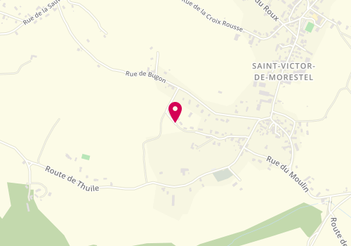 Plan de PETIT Sylvain, 372 Rue de la Prefecture, 38510 Saint-Victor-de-Morestel