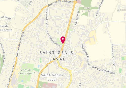 Plan de Helix Immo, 128 avenue Georges Clemenceau, 69230 Saint-Genis-Laval
