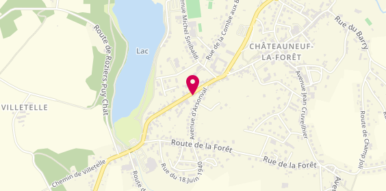 Plan de Agence Haute-Viennoise, 1 avenue du Pont la Prairie, 87130 Châteauneuf-la-Forêt