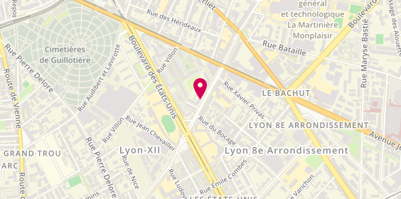 Plan de 19Cent86 Immobilier & Placements, 28 Rue Paul Cazeneuve, 69008 Lyon