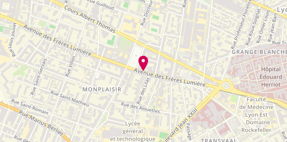 Plan de Laforêt Immobilier, 142 avenue des Frères Lumière, 69008 Lyon