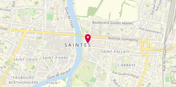 Plan de L'Agence de l'Immobilier, 6 place Bassompierre, 17100 Saintes