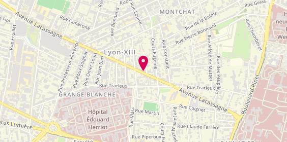 Plan de Mon Chasseur Immo - Yuri Mompo, 205 avenue Lacassagne, 69003 Lyon