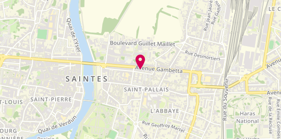 Plan de Atlantique Transactions, 56 avenue Gambetta, 17100 Saintes