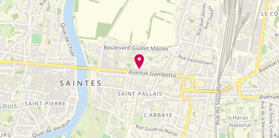 Plan de Agence Arques, 73 avenue Gambetta, 17100 Saintes