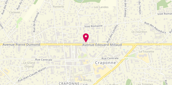 Plan de Les Gones de l'Immo, 72 avenue Edouard Millaud, 69290 Craponne