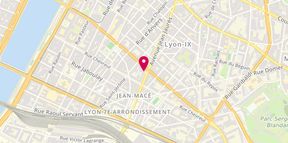 Plan de Era Immobilier, 68 avenue Jean Jaurès, 69007 Lyon