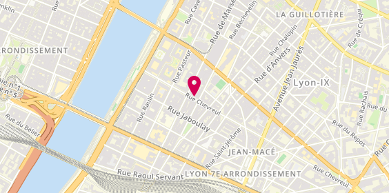Plan de FONCIA | Agence Immobilière | Achat-Vente | Lyon | R. Chevreul, 33 Rue Chevreul, 69007 Lyon