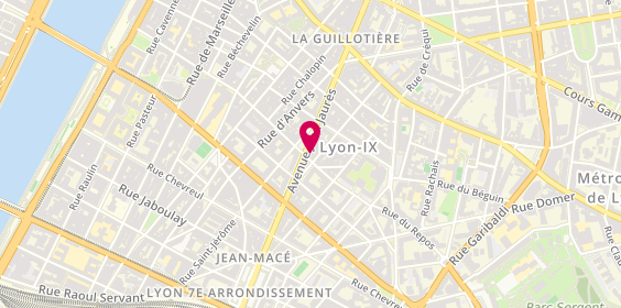 Plan de Laforêt Immobilier, 55 avenue Jean Jaurès, 69007 Lyon