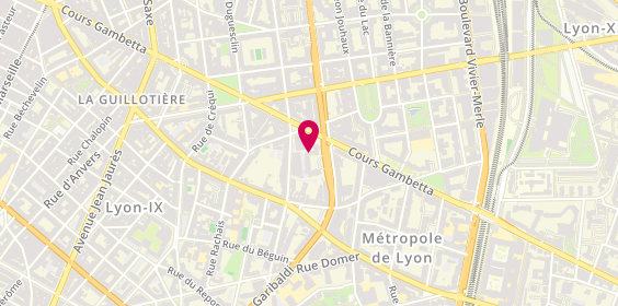 Plan de Régie Savasta, 302 Rue Garibaldi, 69007 Lyon