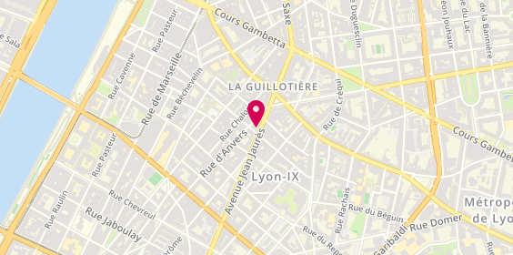 Plan de Les Gones de l'Immo, 34 Avenue Jean Jaures, 69007 Lyon