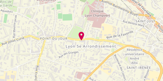 Plan de Agence immobilière Nexity, 51 avenue du Point du Jour, 69005 Lyon