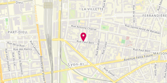 Plan de Human Immobilier, 239 Rue Paul Bert, 69003 Lyon