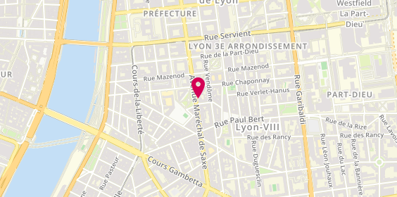 Plan de Le Neuf Gestion, 119 avenue Maréchal de Saxe, 69003 Lyon