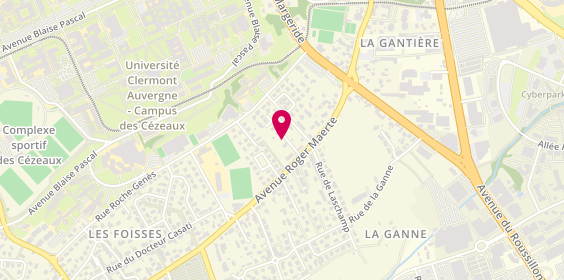 Plan de Laurent DOHM Immobilier Aubière, 69 Bis avenue Roger Maerte, 63170 Aubière