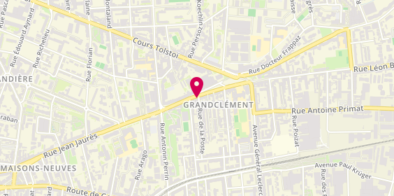 Plan de Human Immobilier, 34 place Jules Grandclément, 69100 Villeurbanne