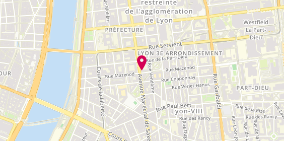 Plan de Lafôret Immobilier, 109 avenue Maréchal de Saxe, 69003 Lyon