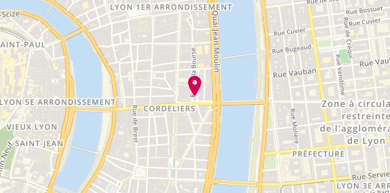 Plan de Adok, 1 place des Cordeliers, 69002 Lyon